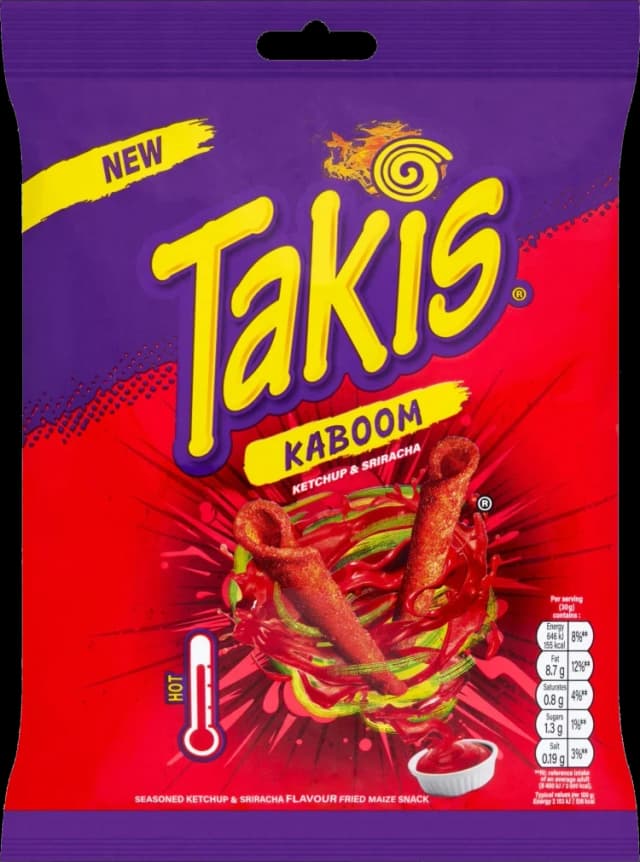 Takis Kaboom Ketchup & Sriracha bag
