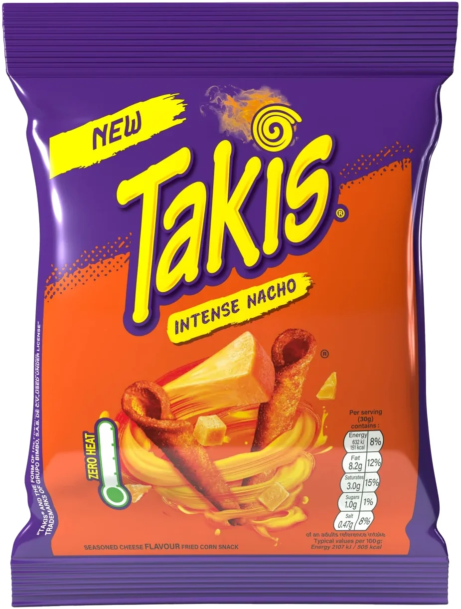 Takis Intense Nacho packaging